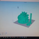 Big Crash Test and review The Marble Machine from Tulio Laanen Thingiverse on Wanhao Duplicator 6 in 34h42min simplify3d screen