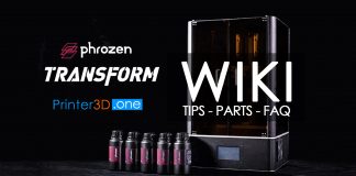 Wiki for Phrozen Transform 3D printer : Tips, Upgrade, Tutorials, Parts, FAQ