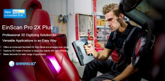 Shining 3D releases EinScan Pro 2X & 2X Plus Multifunctional Handheld 3D Scanners