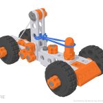 STEMFIE-3D-printable rubber-band-driven-car-easy-quick-build-toy-game-printer3d-one