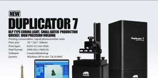 Nouvelle imprimante 3D chez Wanhao : Duplicator 7 DLP (résine UV)