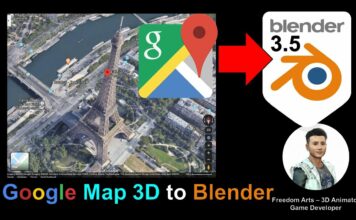 Google Maps 3D Grabber export Map to a 3D model stl, fbx, obj, in 3 steps to Blender, iClone 8, Unreal Engine 5, and Autodesk Maya 2024