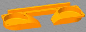 wanhao duplicator 6 - d6 double fans holder Martin & Pawell 5.4